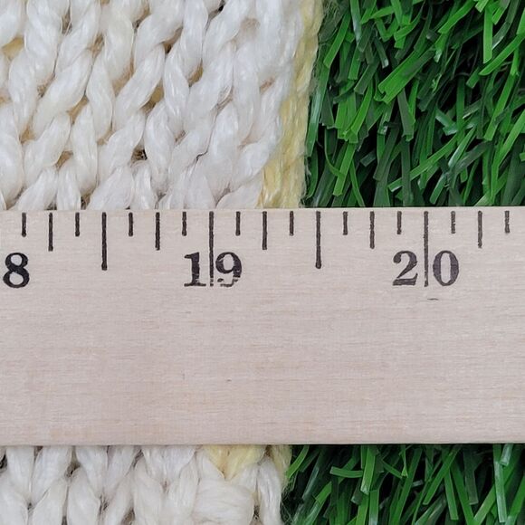 Vintage 90s Knitwear Sweater Womens Small 19x23 Ivory - Picture 15 of 15